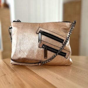 Rebecca Minkoff Metallic Rose Chain Crossbody Bag